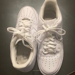 Nike All White Air Force 1’s